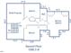 Second floor architectural drawing showcases bedrooms, bathrooms, and multi-purpose space at 7950 Country Knoll Rd, Bahama, NC 27503