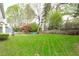 View of backyard from the house at 109 S Fern Abbey Ln, Cary, NC 27518