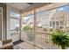Enjoyable screened porch with lovely views of backyard landscaping at 109 Shale Creek Dr, Durham, NC 27703