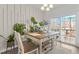 Bright and airy dining area features a sliding door leading to the deck at 1094 Ambergate Sta, Apex, NC 27502