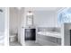 This primary bathroom has dual vanities, soaking tub and walk-in shower at 1301 Elliott Ridge Ln, Morrisville, NC 27560