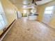 Spacious kitchen with white cabinets, an island, and room for dining at 1324 Buffalo Rd, Smithfield, NC 27577