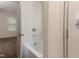 Bathroom featuring a bathtub, tiled shower, and shower head at 151 Goose Creek Cir, Dunn, NC 28334