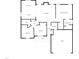 Detailed floorplan of a single-Gathering home layout, showing rooms, bathrooms, and garage at 151 Goose Creek Cir, Dunn, NC 28334