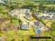 Aerial view of the property highlighting the lot size and the neighborhood at 2223 Winston Cir, Apex, NC 27502