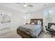 Cozy bedroom with neutral tones, soft carpet, and natural light at 2223 Winston Cir, Apex, NC 27502