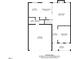 Layout of the home's main level, showing kitchen, living room, and dining room at 245 Naples Ln, Clayton, NC 27527