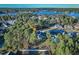 Aerial view of the property showing its location and proximity to a lake at 286 Sea Mist Dr, Sanford, NC 27332