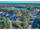 Aerial view of the property showing its location and proximity to a lake at 286 Sea Mist Dr, Sanford, NC 27332