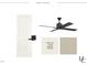 Bedroom four features include alabaster wall paint and a black ceiling fan at 5107 Hearth Dr, Raleigh, NC 27609
