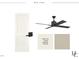 Bedroom features include alabaster wall paint and a black ceiling fan at 5107 Hearth Dr, Raleigh, NC 27609