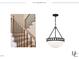 Grand stairwell featuring modern railing design and pendant light at 5107 Hearth Dr, Raleigh, NC 27609