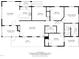 Detailed floor plan showcasing layout of kitchen, bedrooms, living room, and bathrooms at 55 Lindsey St, Pittsboro, NC 27312