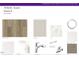 Display of flooring, backsplash, counter, cabinet, and fixtures to be used in new home at 75 Furley St., Homesite 115, Sanford, NC 27330