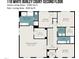 Second floor layout featuring a primary bedroom, three additional bedrooms, and a laundry room at 110 White Burley Ct, Durham, NC 27703