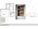 Bedroom design with a cozy nook and stylish chandelier, creating a serene retreat at 1216 Barcroft Pl, Raleigh, NC 27615