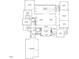 Detailed floor plan layout of the home's main level at 1216 Barcroft Pl, Raleigh, NC 27615