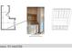 Hallway blueprint featuring custom built-in cabinetry with shelves and drawers for functional storage at 1216 Barcroft Pl, Raleigh, NC 27615