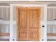 Interior door featuring flat panels, showing construction in progress at 1216 Barcroft Pl, Raleigh, NC 27615