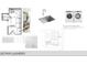 Laundry room design with front load washer and dryer, ample storage, and stylish finishes at 1216 Barcroft Pl, Raleigh, NC 27615
