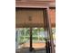 View from unfinished patio with new sliding glass door and view of a golf course at 1216 Barcroft Pl, Raleigh, NC 27615