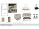 Rendering of a sports lounge that includes a floor plan and furniture samples at 1216 Barcroft Pl, Raleigh, NC 27615