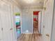 Hallway with doorways to the bedroom and bathroom of the home at 2105 Antioch Church Rd, Timberlake, NC 27583