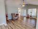 Comfortable living room with vaulted ceiling and a view to other areas at 2105 Antioch Church Rd, Timberlake, NC 27583