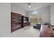 Office features built-in shelves and cabinetry with ample natural light at 2563 Millbrook Dr, Haw River, NC 27258
