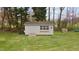 Charming backyard shed with a window, providing extra storage or a hobby space at 2563 Millbrook Dr, Haw River, NC 27258