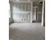 Large living room under construction with high ceilings and electrical box at 268 Dove Rd, Cameron, NC 28326