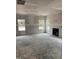 Spacious living room under construction featuring a fireplace and three large windows at 268 Dove Rd, Cameron, NC 28326
