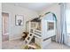 Playful bedroom featuring a unique treehouse-style bunk bed and animal decor at 34 E American Marigold Dr # 64, Benson, NC 27504