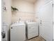 Well-lit laundry room features white appliances and convenient shelving at 4102 Catfish Way, Durham, NC 27703