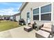 Relaxing outdoor patio with comfortable seating, perfect for enjoying the fresh air at 4102 Catfish Way, Durham, NC 27703