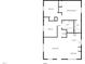Floor plan design featuring bedrooms, baths, laundry, kitchen and living area at 414 Longfellow St, Fuquay Varina, NC 27526