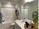 Bathroom with a shower and tub combination, and a single sink vanity at 46 Atherton Circle, Angier, NC 27501