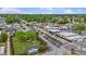 Aerial view of Angier, North Carolina highlighting its mix of residential and commercial areas at 766 Old Station Pointe, Angier, NC 27501
