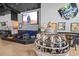 Unique interior with a vintage airplane engine and stage at 766 Old Station Pointe, Angier, NC 27501
