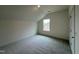 Bright bedroom with a neutral palette, plush carpet, and a window letting in plenty of natural light at 771 Old Station Pointe, Angier, NC 27501