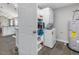 Laundry room with stacked washer and dryer at 774 Cornelius St, Hillsborough, NC 27278