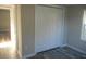 Bedroom with closet and vinyl floor at 912 Martin Luther King Jr Dr, Smithfield, NC 27577