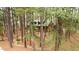 A natural shot of the red brick home hidden amongst the trees at 917 Queensferry Rd, Cary, NC 27511