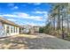 Large backyard with mature trees providing shade and privacy, creating a peaceful retreat at 1038 Branwell Dr, Durham, NC 27703