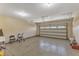 Spacious garage with epoxy flooring, ample storage, and a clean, organized appearance at 1038 Branwell Dr, Durham, NC 27703
