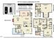 Detailed floor plan showcasing the layout and dimensions of the home's multiple levels at 104 Low Country Ct, Morrisville, NC 27560