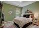 Charming bedroom with construction truck decor and natural light from the window at 176 Bruce Dr, Dunn, NC 28334