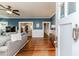 Inviting living room with hardwood floors and a seamless transition between spaces at 211 W Chisholm St, Sanford, NC 27330