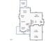 Detailed floor plan showcasing the layout of the home at 3034 E Bay Court, Creedmoor, NC 27522
