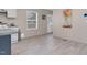 This bright kitchen features a kitchen island, and stainless steel appliances at 305 Eastfield Dr, Rocky Mount, NC 27801